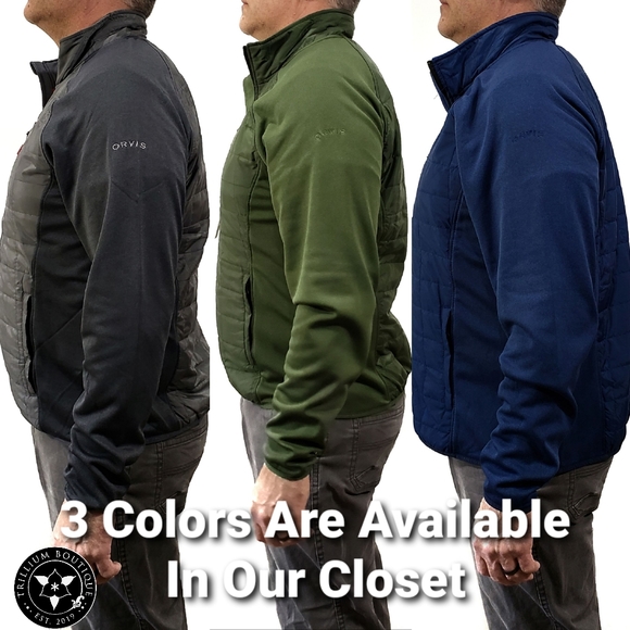 Orvis Men's Mixed Media Jacket Dark Sage L NWT - Picture 8 of 8